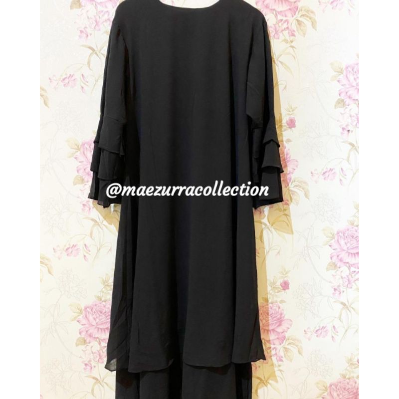 Gamis Melayu/Gamis Malaysia tangan layer 3 tingkat