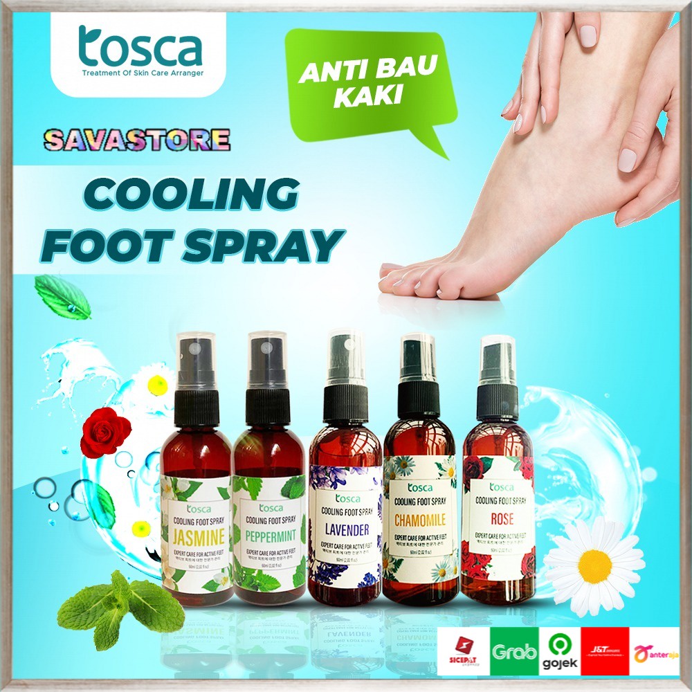 Obat Penghilang Bau Kaki Tosca Cooling Foot Spray