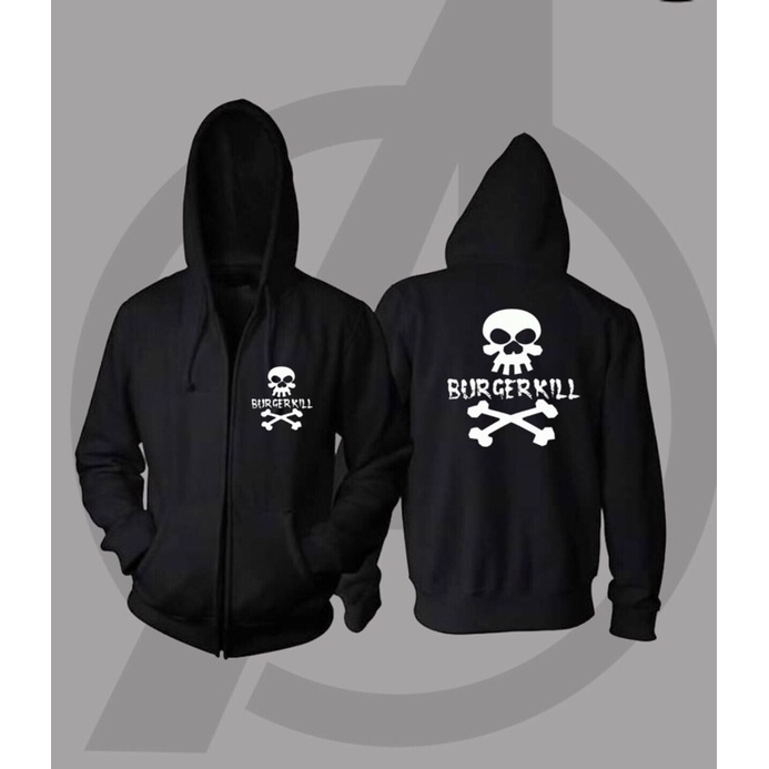 Jaket Sweater Hoodie Zipper - Burgerkill