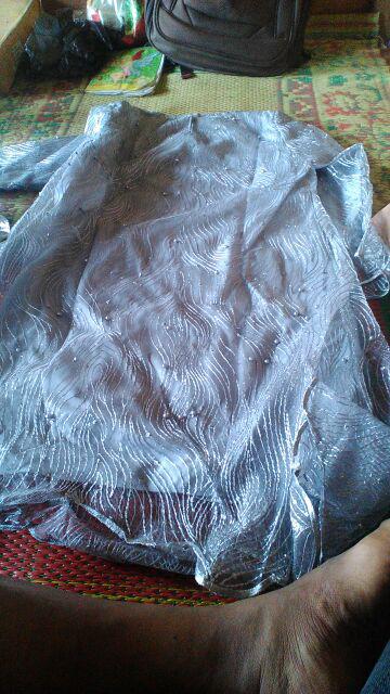 Wou Batik Couple Shofia #2 Brokat  - Couple Modern Batik Couple Sarimbit Brokat Kebaya - Bs052