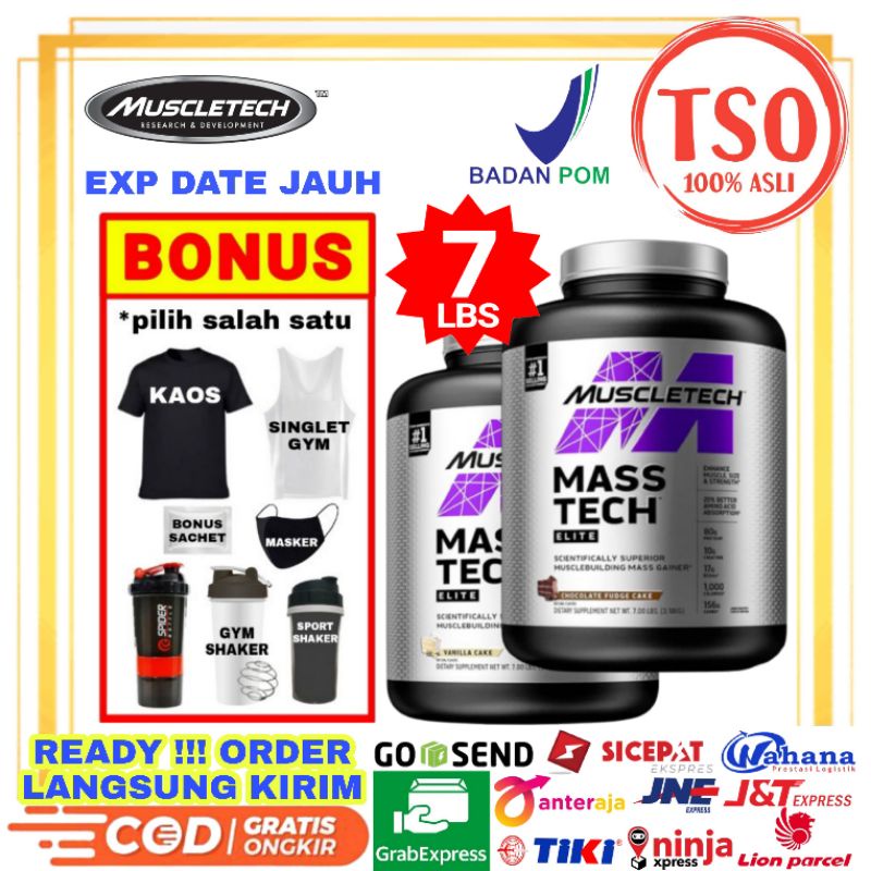 Masstech 7 Lbs Muscletech Masstech 7Lbs Weight Gainer Muscle Tech Mass Tech 7 Lb BPOM Muscletech Mas