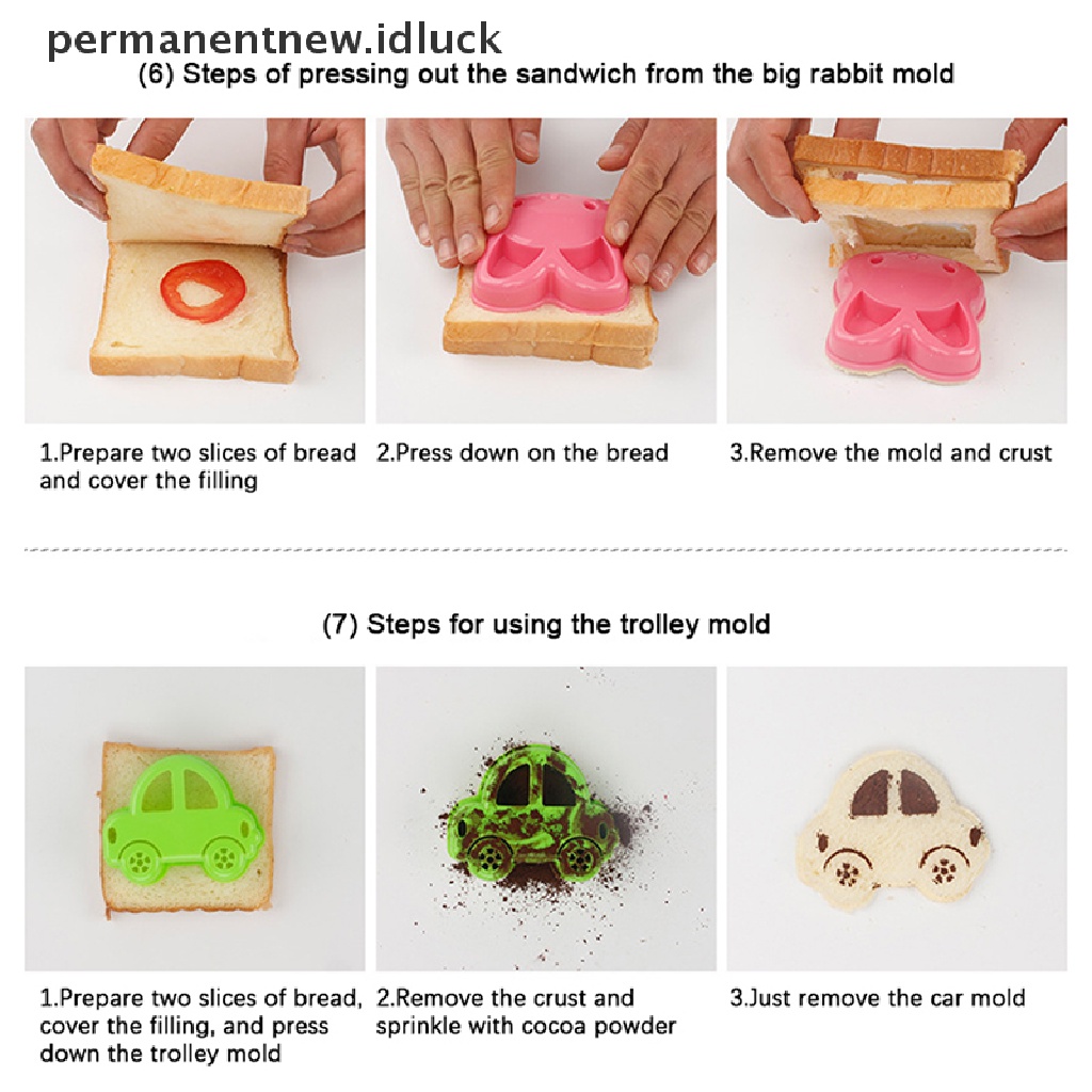 Cetakan Pemotong Roti Sandwich Bento Makan Siang Bentuk Teddy Bear