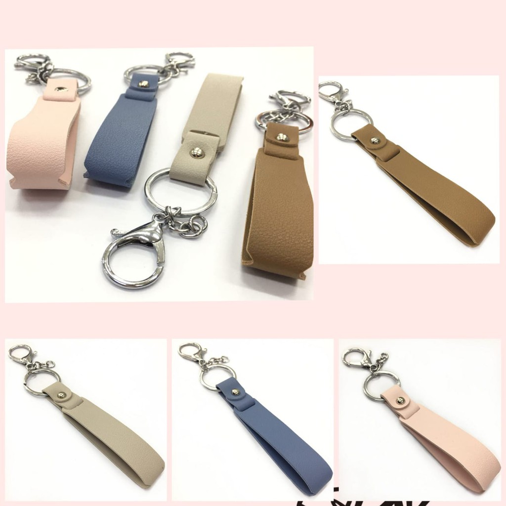 1 BUAH - 10 CM X 6 CM GANTUNGAN KUNCI SERBAGUNA KULIT SINTETIS