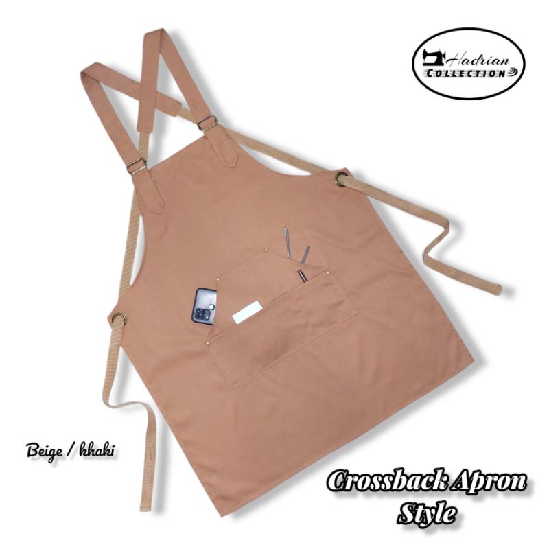 Celemek Apron Barista Celemek Waitres  Celemek masak - Drill  Premium - NEW PRODUCT