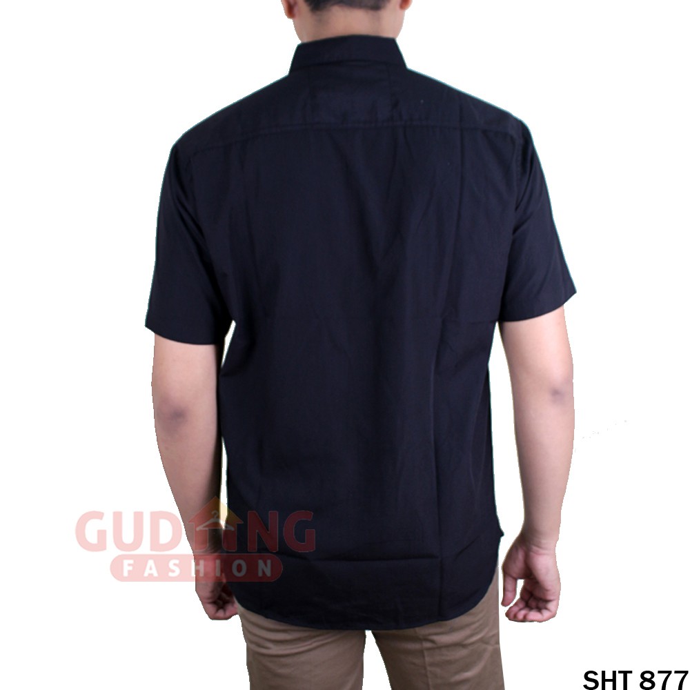Kemeja Oxford Lengan Pendek Pria - SHT 877
