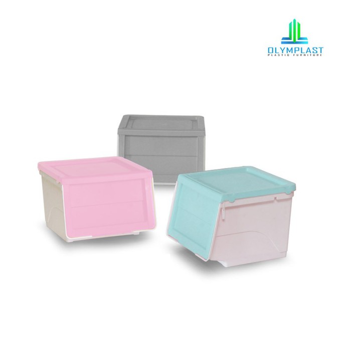 Order Langsung Olymplast Storage Solution Tempat Penyimpanan OSS PASTEL - Merah Muda Berkualitas