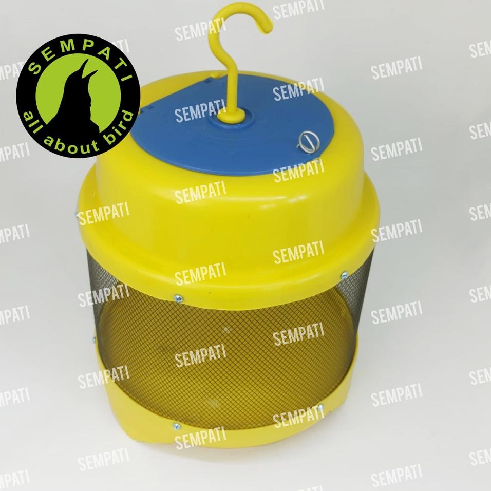 HECL Kandang Jangkrik Bulat Wadah Ternak Breeding Jangkrik Sangkar Plastik Kotak Jangkrik Ulat Belal