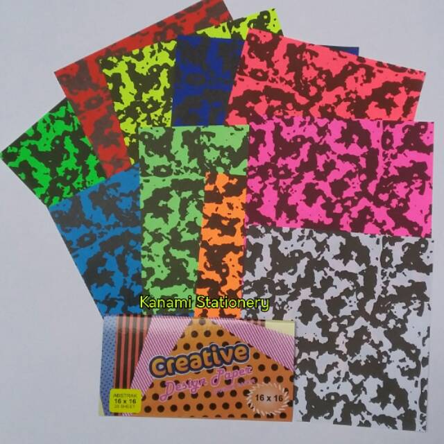 

Kertas Origami Paper Motif Abstrak Abstract 25 Sheets Asturo.