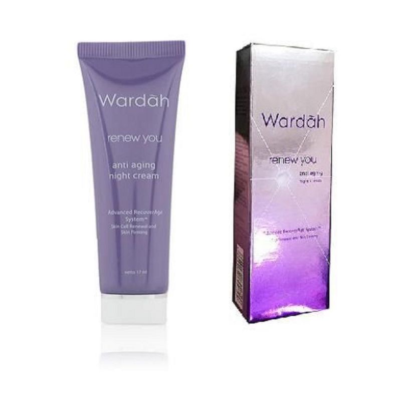 Wardah Renew You Series Anti Aging I Paket Anti Aging Anti Keriput Day Night Cream Facial Wash Serum Kemasan Baru