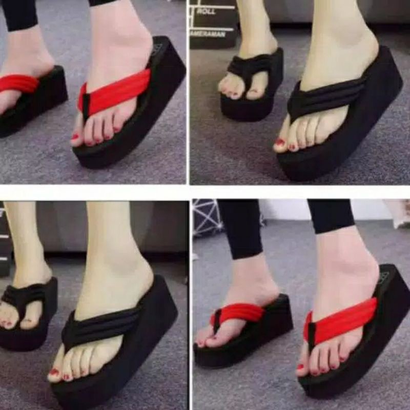 SANDAL WEDGES JAPIT TALI BALOK NEW