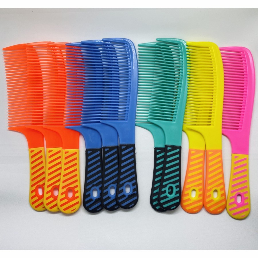 Sisir Rambut Motif GARIS / Sisir Gagang / Sisir Murah