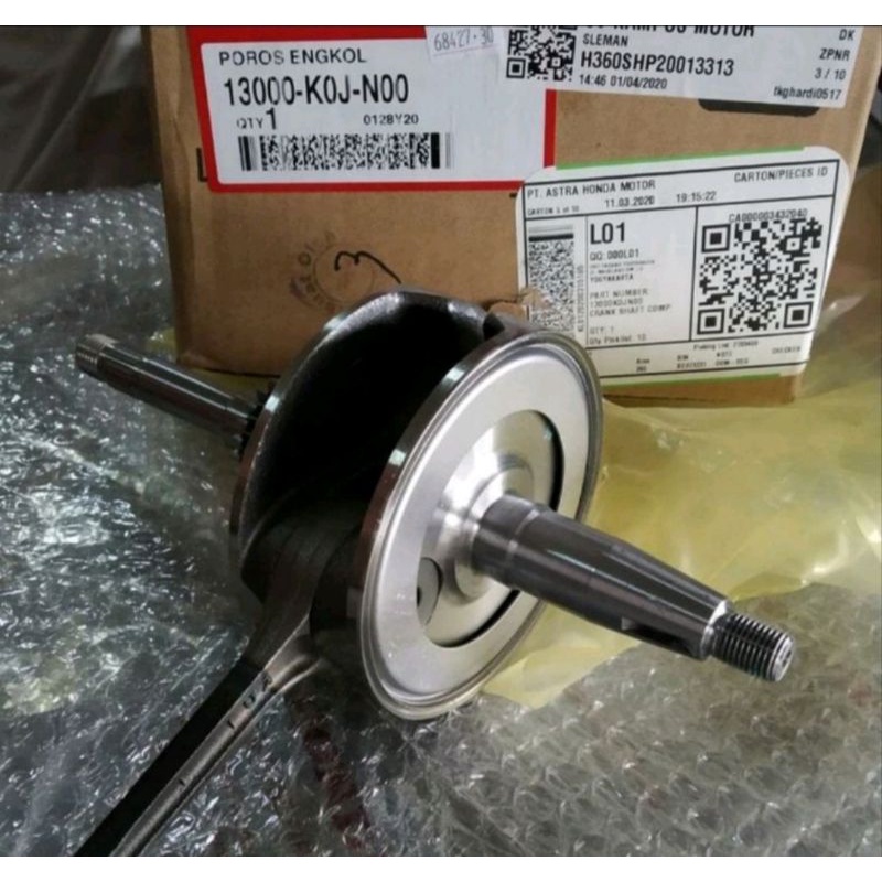 13000-K0J-N00 kruk as crankshaft poros engkol assy genio beat 2020