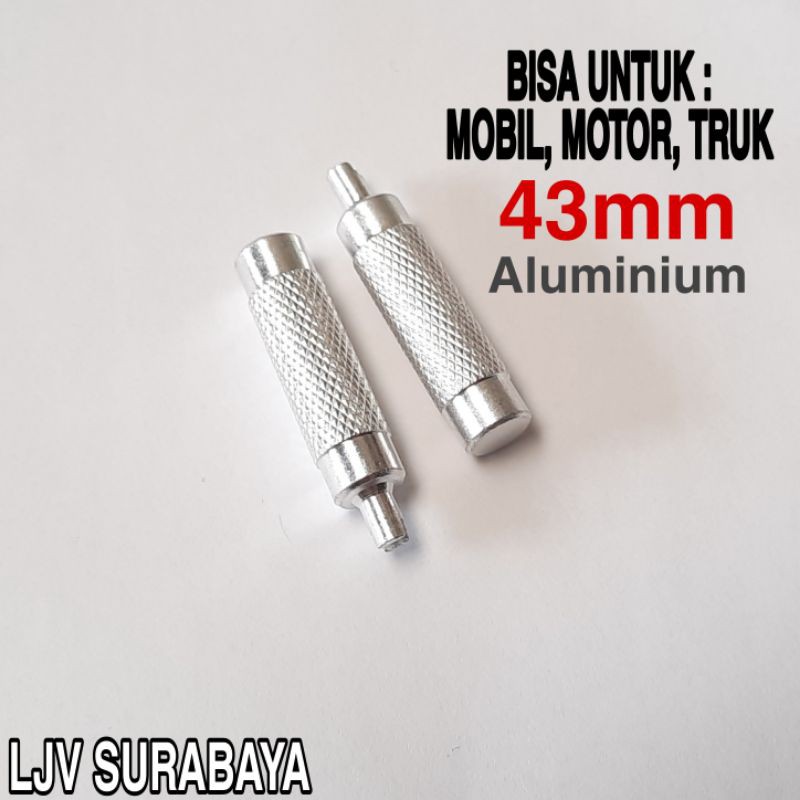 Kunci Pembuka Pentil Ban Pendek Mobil Motor Truk Truck Aluminium