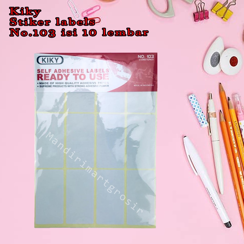 

Stiker labels * kiky * No.103 10Sheets