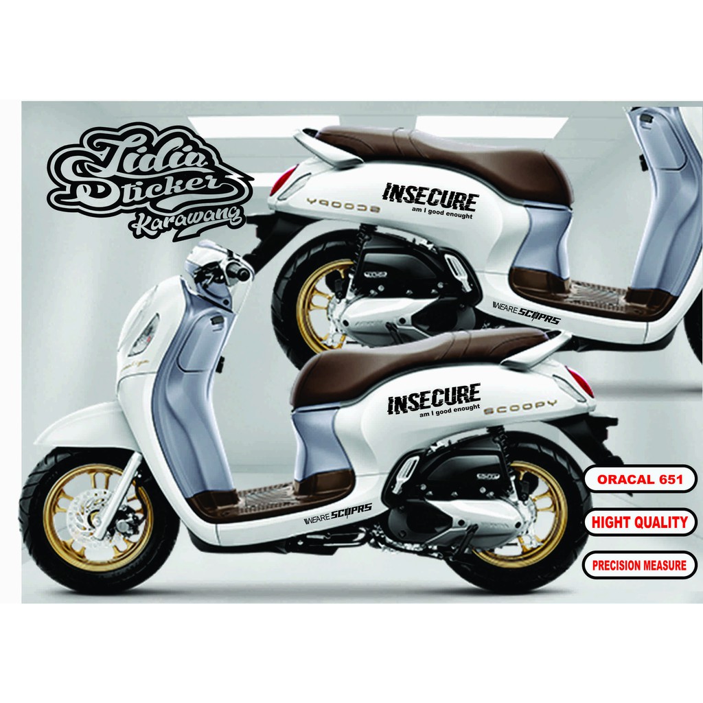 STIKER STRIPING SCOOPY INSECURE