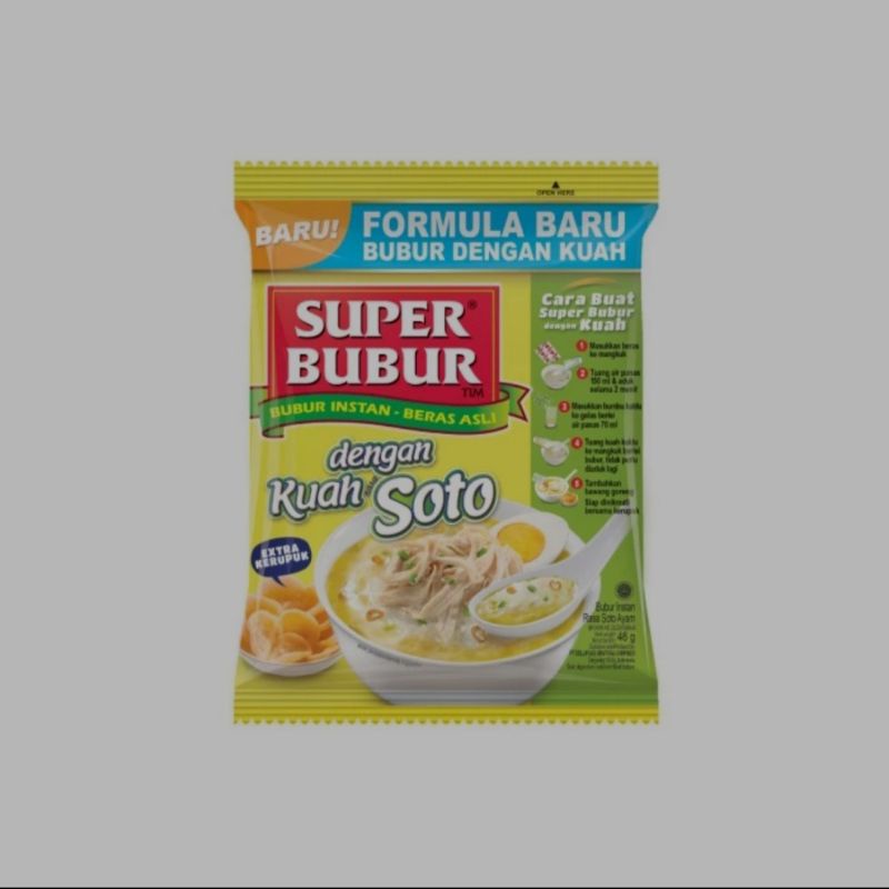 

Super Bubur Kuah Soto 46gr