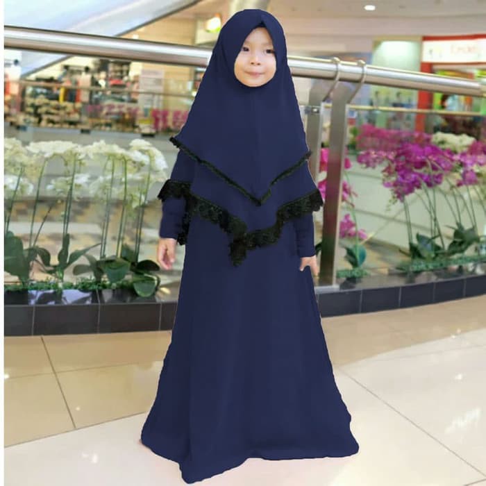 [Syari Anak Gempi SW] gamis anak muslim wolly crepe var color