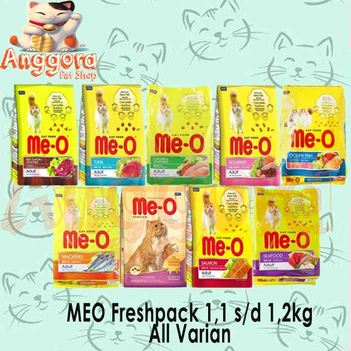 Makanan Kucing MEO Freshpack 1,1kg s/d 1,2kg ALL VARIAN (GRAB GOSEND)