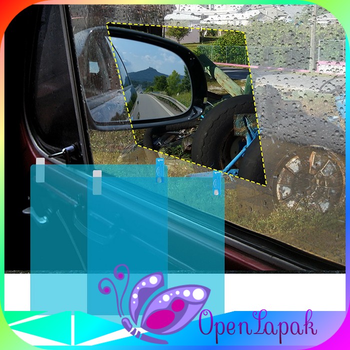 RAINPROOF FILM STICKER Anti Fog Spion Mobil Anti embun kaca samping mobil anti embun kaca pengemudi