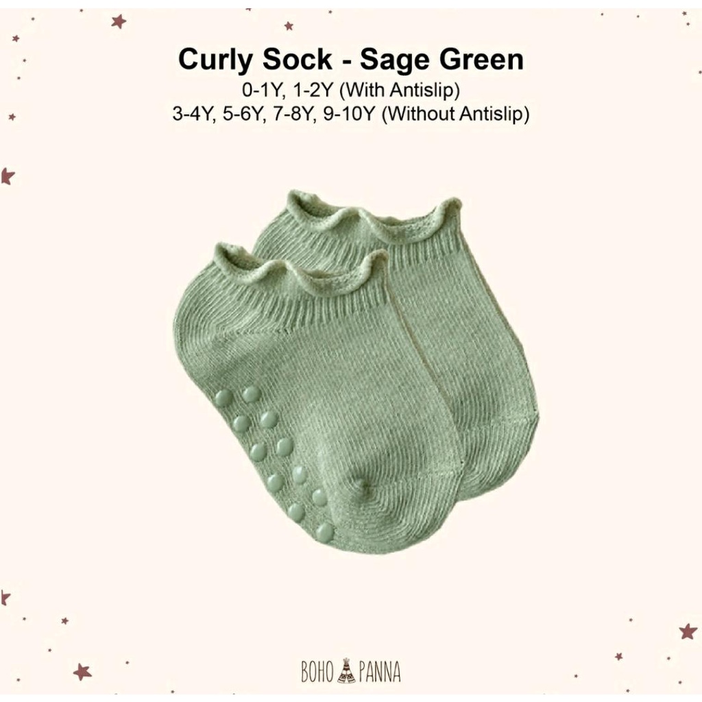 BOHOPANNA CURLY SOCK / KAOS KAKI