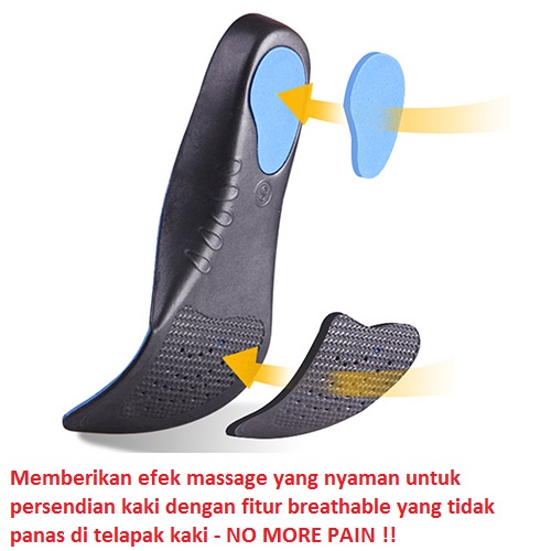 INSOLE SEPATU / ALAS SEPATU KESEHATAN / ALAS SEPATU /  INSOLE ARCH SUPPORT ORTHOTIC FLAT FOOT ALAS KAKI SEPATU KESEHATAN PENAHAN ANTI PEGAL / TERAPI KAKI BEBEK / KAKI BEBEK