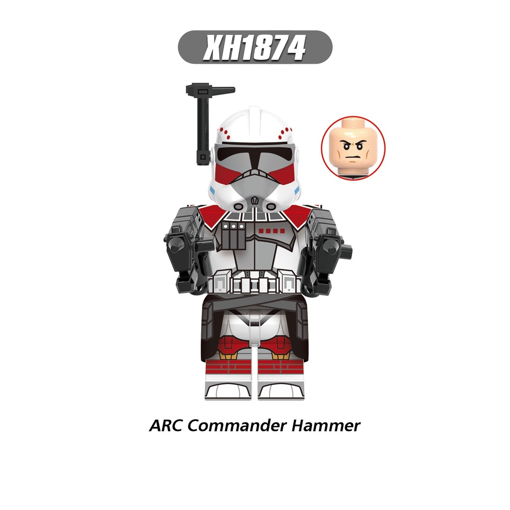 Xh0333 Mainan Action Figure Karakter Star Wars Minifigures ARC Commander Blitz Havoc Hammer 327th ARC Trooper Skala 13