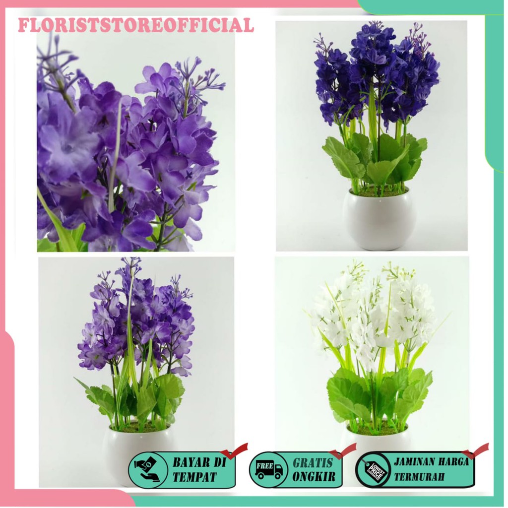 COD BUNGA PLASTIK BUNGA PAJANGAN IMITASI BUNGA ARTIFISIAL BUNGA LAVENDER TANAMAN HIAS PLASTIK BP8834
