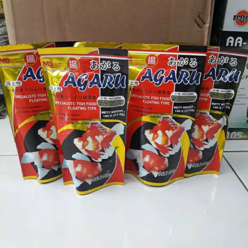 Pakan Ikan Agaru Pakan Ikan Hias Koki Agaru 100 gram Vitamin Ikan