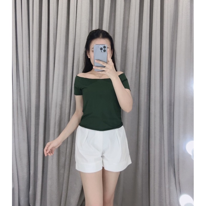 Sabrina crop top basic spdx 020 | Atasan sabrina | sabrina crop top