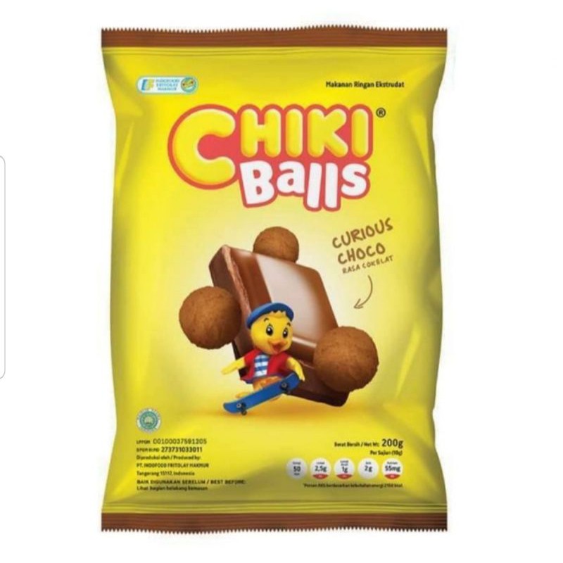 

Indofood - Chiki Balls Curious Choco - Rasa Cokelat - 200 gram