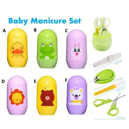 4in1 Set Gunting Kuku Bayi Anak GT-05 Baby Nail Clipper Set Potong Kuku Anak Baby Safe Manicure Set