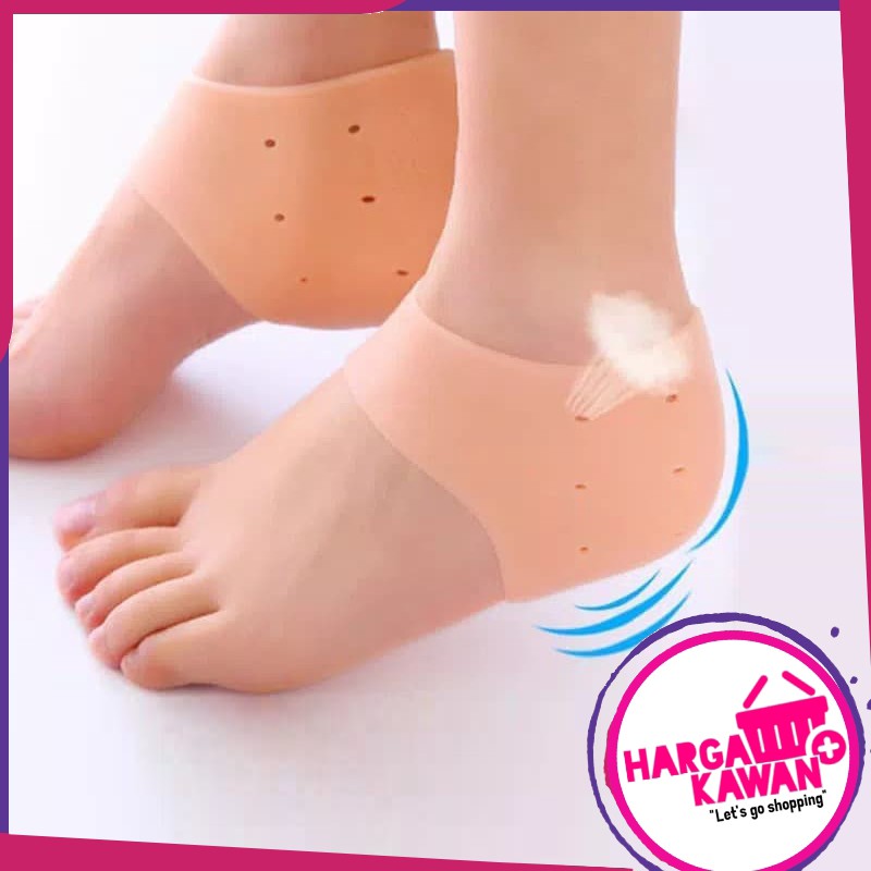 Silikon Pelindung Tumit Kaki Silicone Soft Gel Heel Protector Pelindung Engkel Sepasang 2 pcs