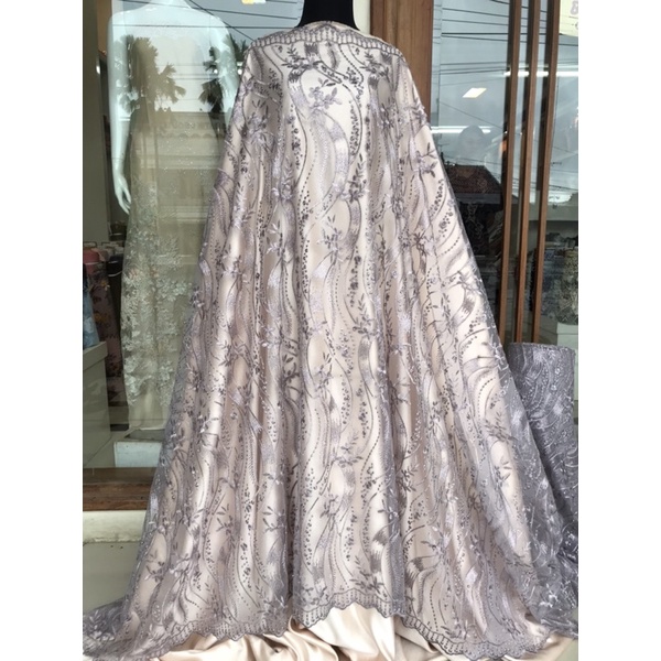 Brokat tulle (46) lilac