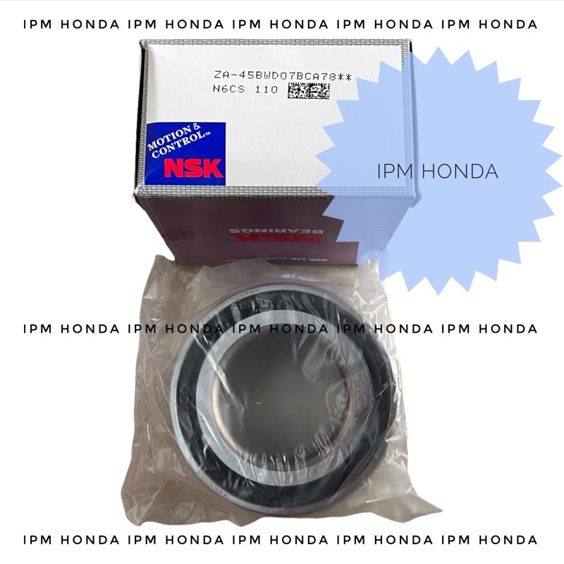 45BWD07 NSK / AU 0901 NTN Bearing Lahar Roda Depan Honda CRV GEN 1 RD1 2000-2001 Accord S84 VTI 1998-2002 Stream 2002-2006 Odyssey RA6 RA8 2000-2003