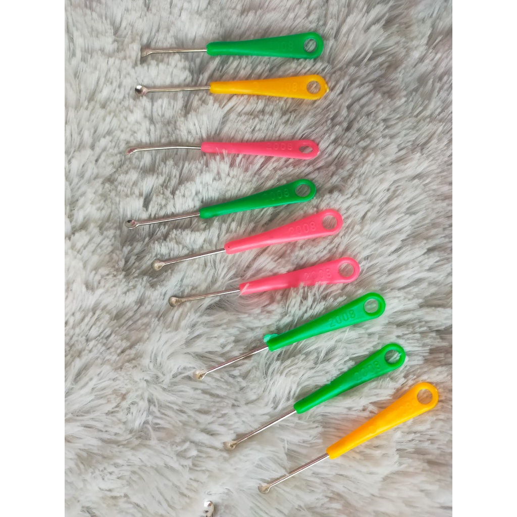 KOREK KUPING STAINLESS WARNA ISI 20 PCS