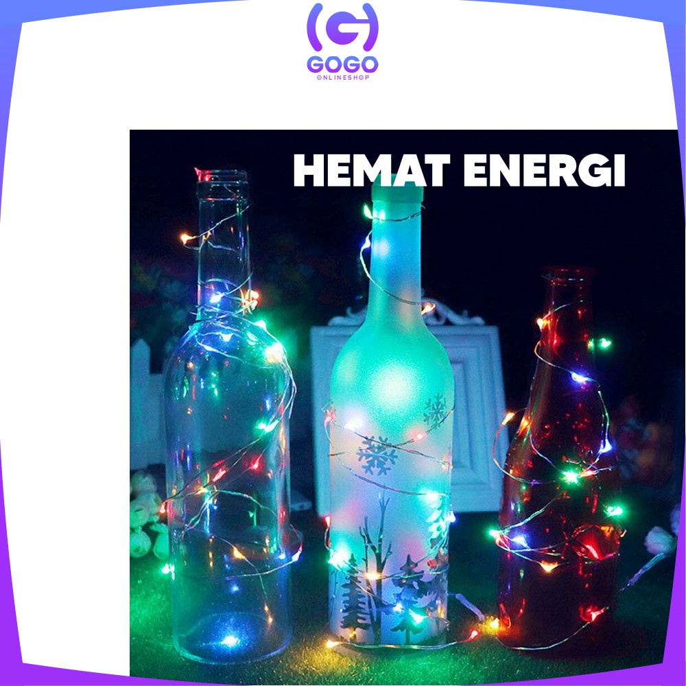 GOGO-C17 C199 Lampu Tumblr Light Led 10 Mtr OPP 100 LED 50 LED Lampu Hias Dekorasi Kamar Hiasan Natal