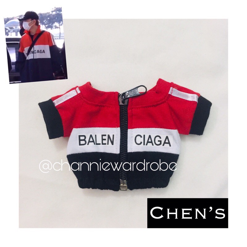EXO Doll Clothes 15cm 20cm Baju Boneka Chen Jongdae Balenciaga Track Jacket