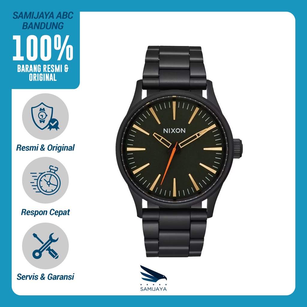 Jam Tangan Pria Nixon Sentry 38 Nylon Surplus A4501041 Original Resmi
