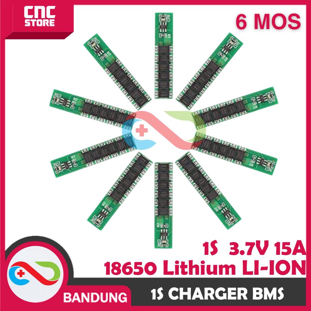 BMS 1S 3.7V 4.2V 15A LI-ION LITHIUM 18650 6-MOS CHARGER WITH PROTECTION