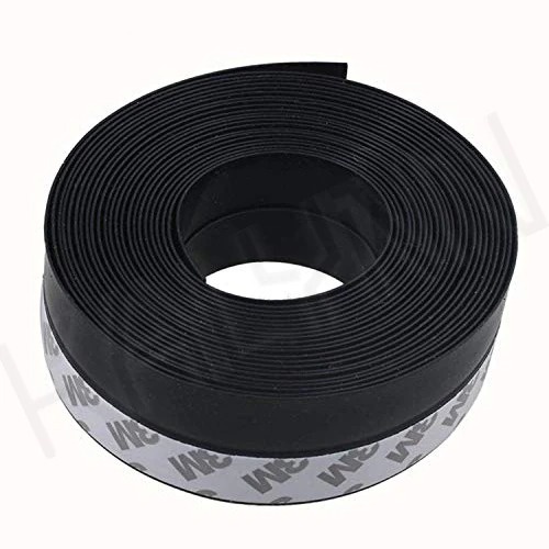 KALYNN Lakban Penghalang Debu Serangga Pintu Rubber Flex Door Seal 25MMx5M HITAM