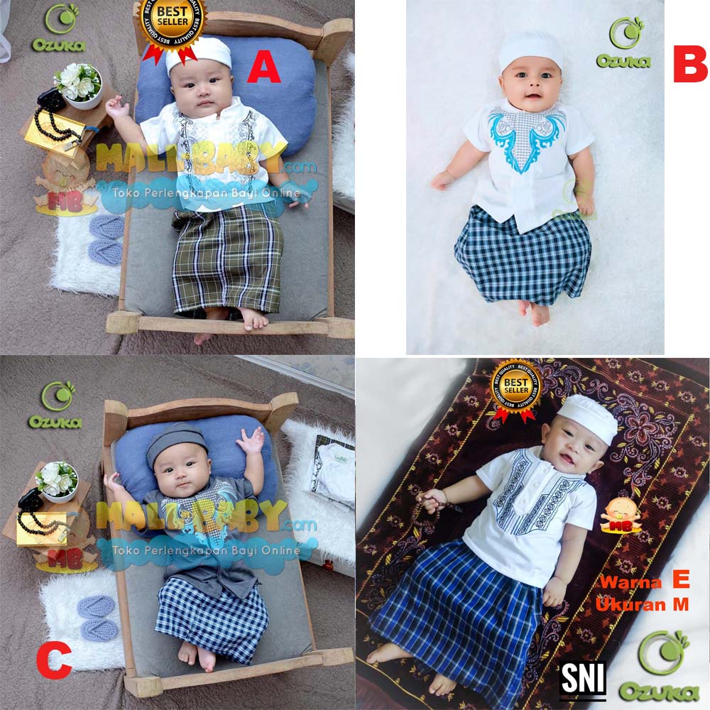 Baju Koko Bayi Laki Laki Newborn 0 6 12 Bulan Taqwa Bayi Sarung Instan Baju Muslim Kokoh Bayi Aqiqah