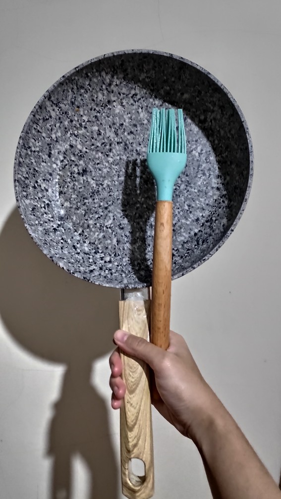 Granite Panci Fry Pan Grill Pan Casserole Marble Granit Granite Penggorengan Pemanggang Anti Lengket