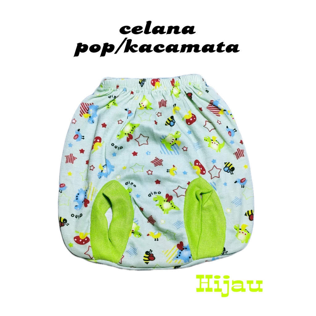 celana pop bayi 3 pcs bahan PE double, tebal full print