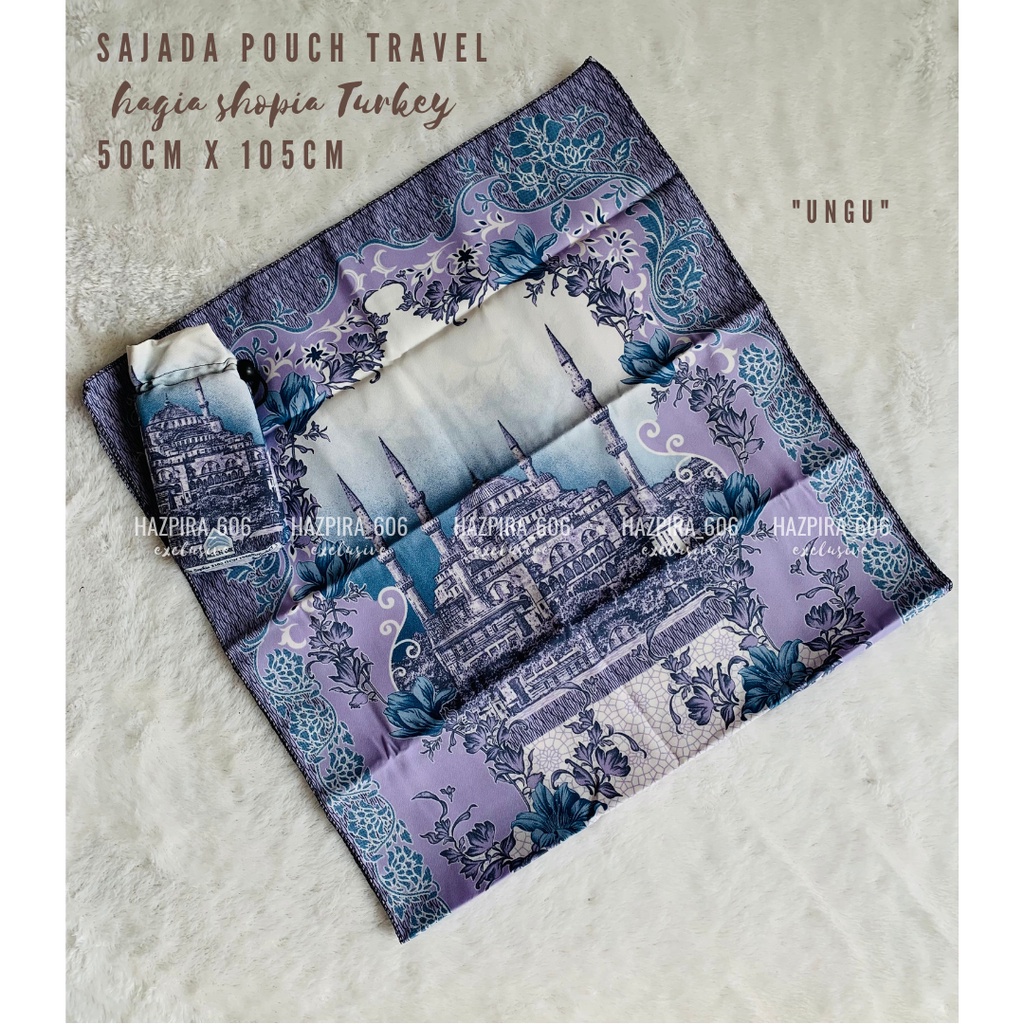 Sajadah Travel Pouch Motif Hagia ShopiaTurkey