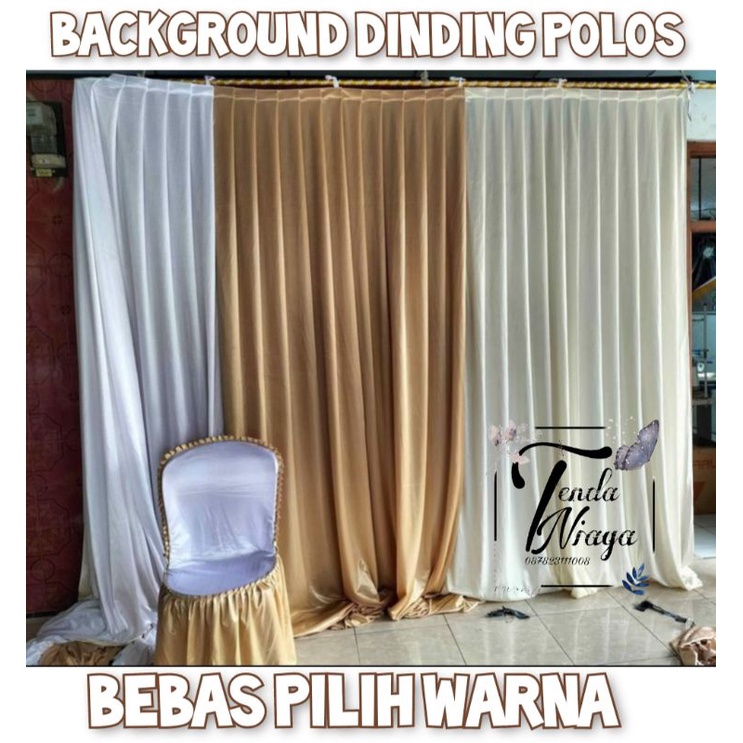 BACKGROUND DINDING POLOS BACKDROP BACKGROUND PELAMINAN BACKROUND TENDA PESTA