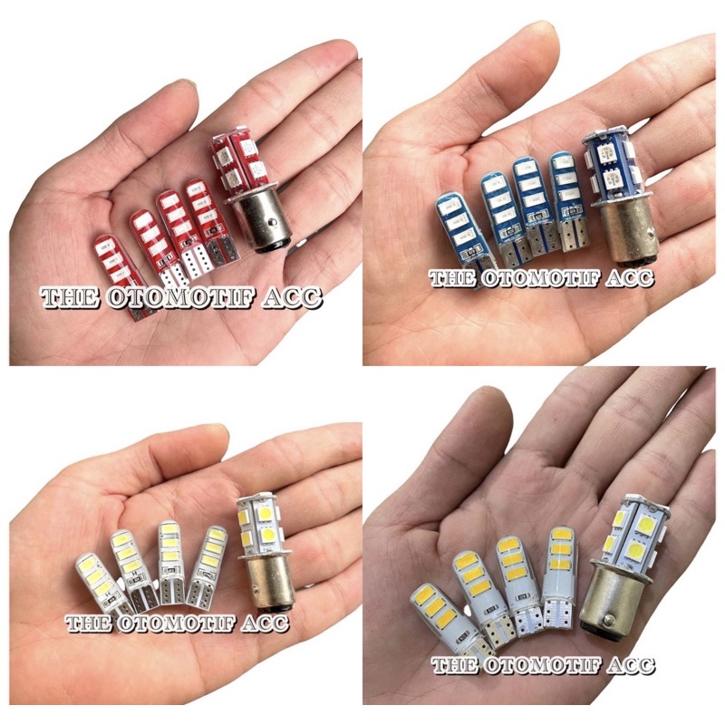 Lampu Stop Rem Belakang 13 mata Plus 4 PCS Sen Jelly Diam Universal Bisa Buat Semua Jenis Motor