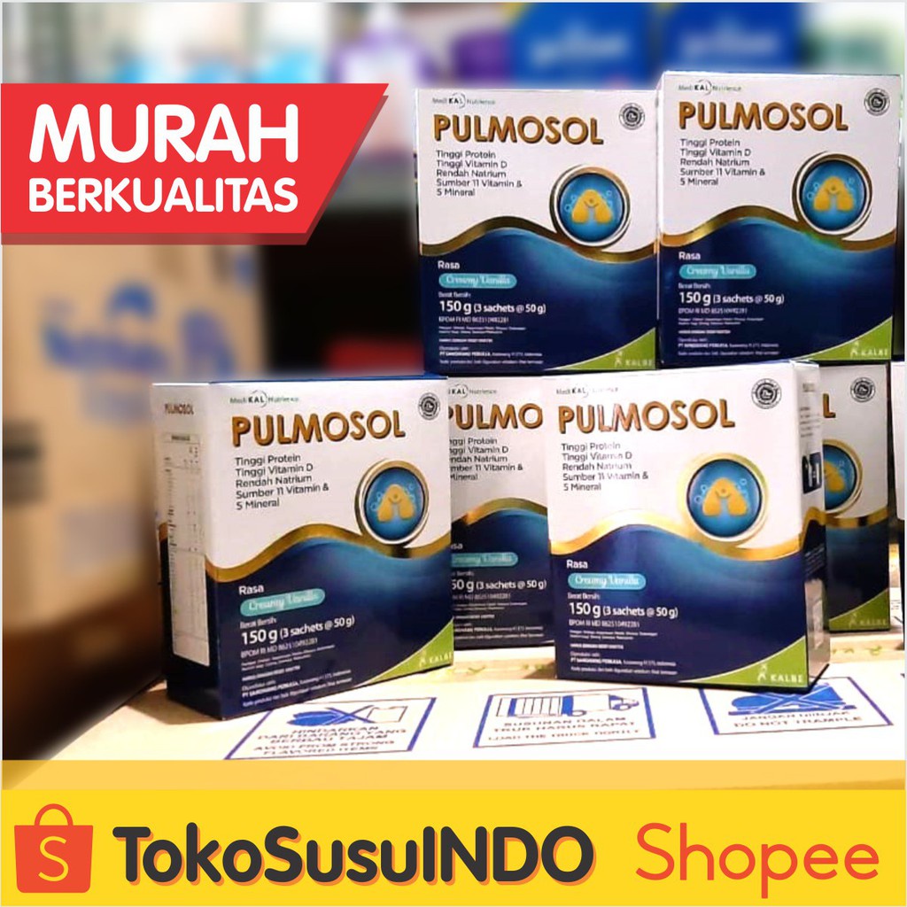 

Pulmosol Creamy Vanila 150 gr Susu Untuk Gangguan Saluran Pernafasan ( COVID )