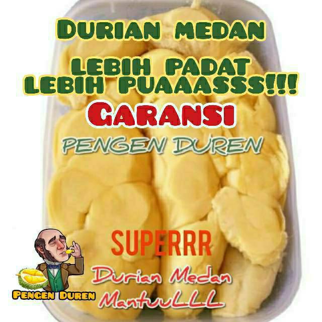 [ Harga Grosir ] Durian Kupas MEDAN & Montong PREMIUM 800-900gram