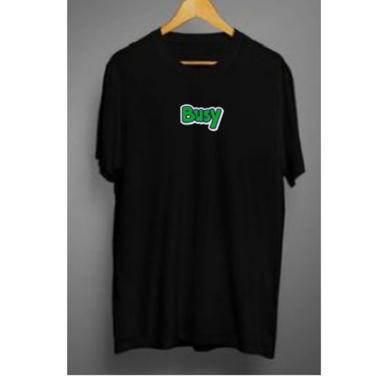 Bussy Kaos Tshirt Hitam Pendek Pria Wanita Kaos Tshirt Hitam Unisex Kaos Tshirt Murah Kaos Hitam Pen