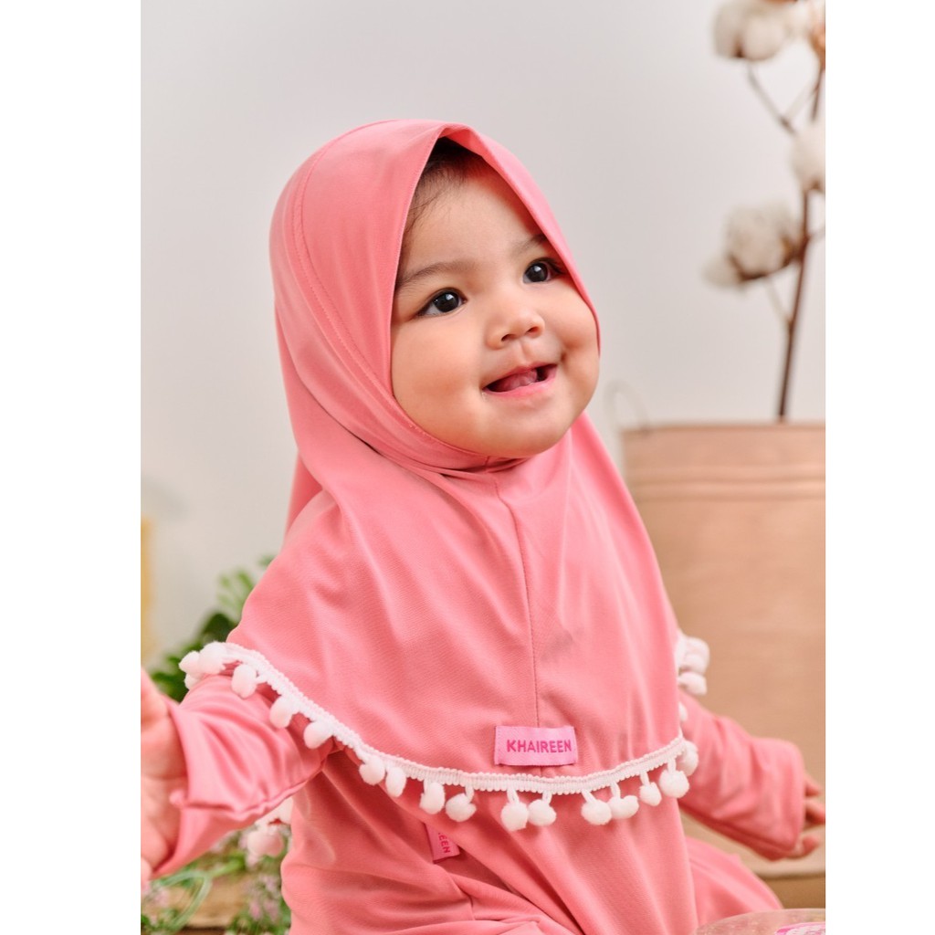 Gamis Bayi Perempuan / Gamis Bayi Cantik Khaireen Original Jersey Import 0-5 Tahun